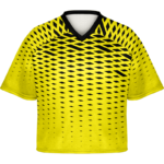 Solid Yellow Black Sublimated Lacrosse Jersey